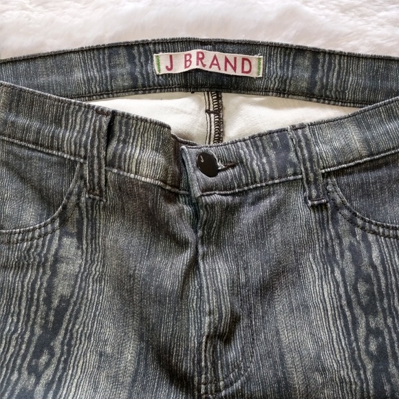 J Brand Skinny Woodgrain Print Jeggings NWOT - Picture 6 of 6